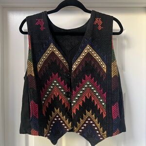 Vintage Western Multicolor Knit Vest